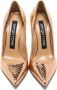 Sergio Rossi Python Effect Leren Pumps Vrouwen Pink Dames - Thumbnail 3