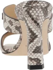 Sergio Rossi Python Print Muiltje Sandalen Multicolor Dames