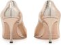 Sergio Rossi Rose Goud Leren Pumps Elegant Ontwerp Pink Dames - Thumbnail 3