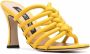 Sergio Rossi Gele Leren Hoge Hak Sandalen Yellow Dames - Thumbnail 2