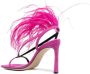 Sergio Rossi Dragon Fruit Hoge Hak Sandalen Roze Dames - Thumbnail 3