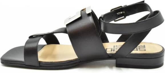 Sergio Rossi Elegante zomerse platte sandalen Zwart Dames