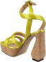 Sergio Rossi Satijn Kurk Natuurlijke Sandalen Yellow Dames - Thumbnail 2