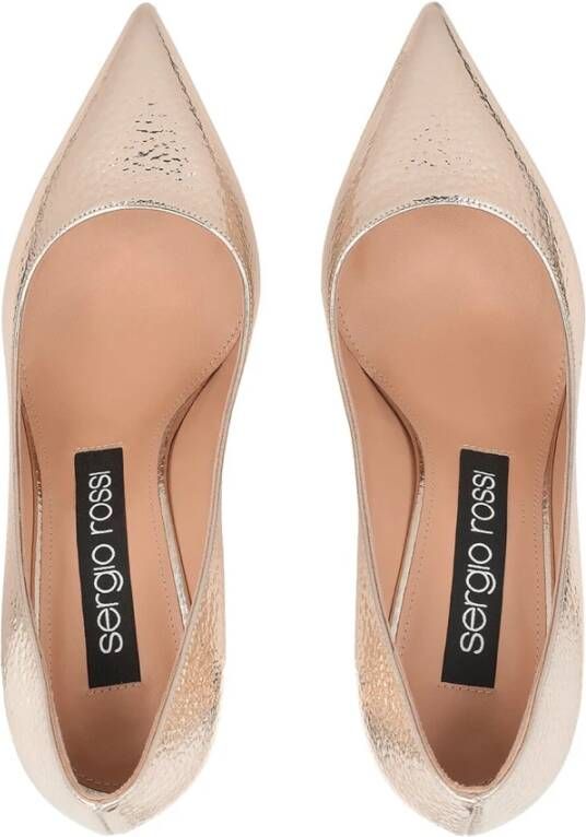 Sergio Rossi Spiegel Leren Pumps Vrouwen Italië Pink Dames