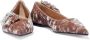 Sergio Rossi Velvet Ballerina Flats met Kristallen Brown Dames - Thumbnail 2