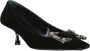 Sergio Rossi Velvet Pumps met kristaldetail Black Dames - Thumbnail 2