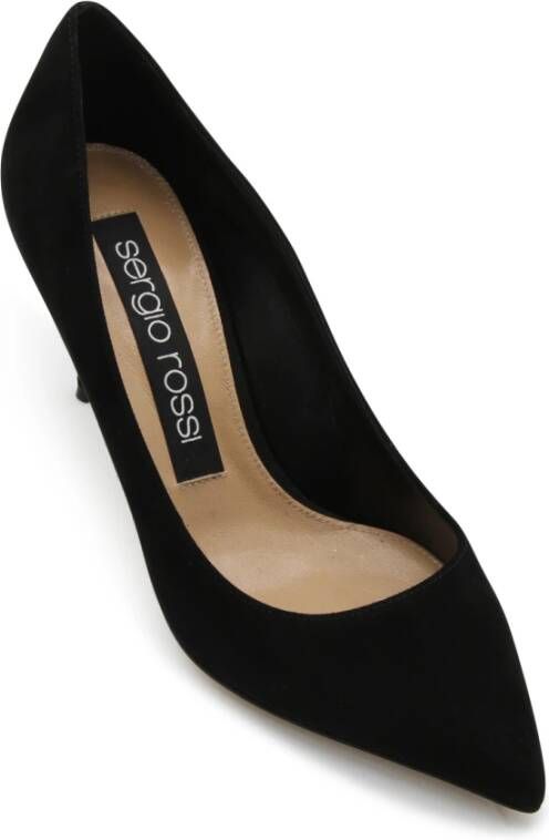 Sergio Rossi Zwarte Hak Pumps Black Dames