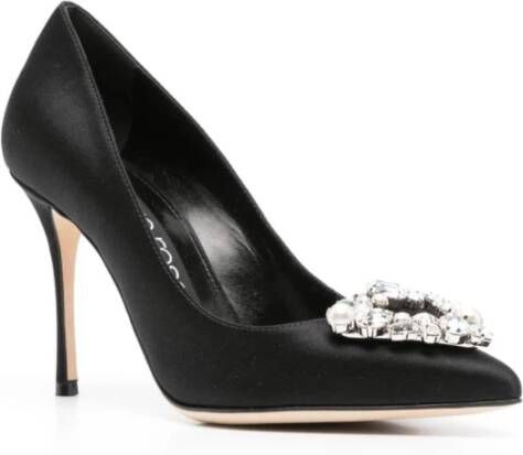 Sergio Rossi Zwarte Hakken Schoenen Black Dames