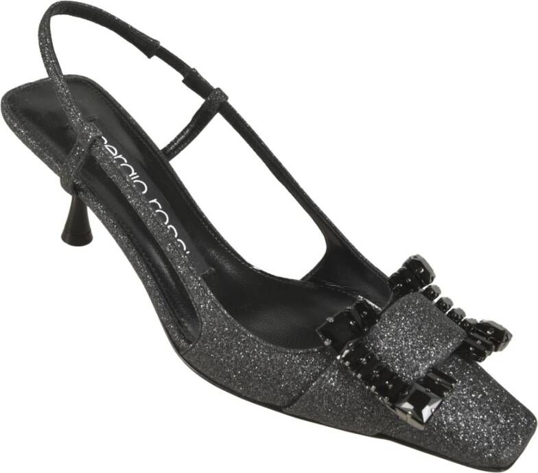 Sergio Rossi Zwarte hakken schoenen Black Dames