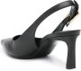 Sergio Rossi Zwarte Leren Puntige Neus Slingback Hakken Black Dames - Thumbnail 7