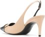 Sergio Rossi Zwarte Lakleren Sandalen Beige Dames - Thumbnail 3