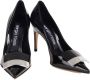 Sergio Rossi Zwarte Leren Pumps Met Puntige Neus Black Dames - Thumbnail 2