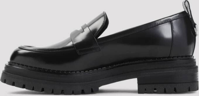 Sergio Rossi Zwarte Loafer Schoenen voor Vrouwen Black Dames