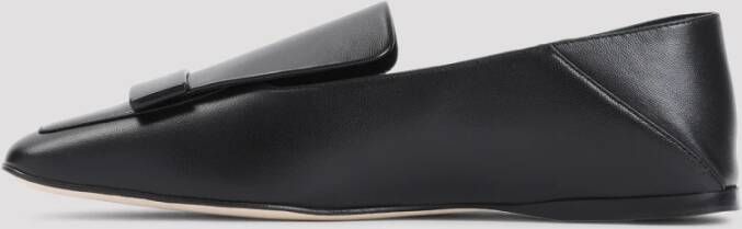 Sergio Rossi Zwarte Loafer Schoenen voor Vrouwen Black Dames