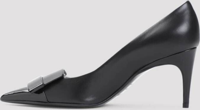 Sergio Rossi Zwarte Pumps Hak 7 5cm Black Dames