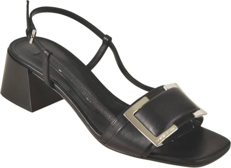 Sergio Rossi Zwarte Sandalen Black Dames