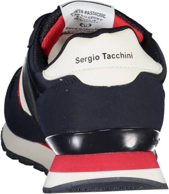 Sergio Tacchini Blauwe Geborduurde Sneakers Blue Heren