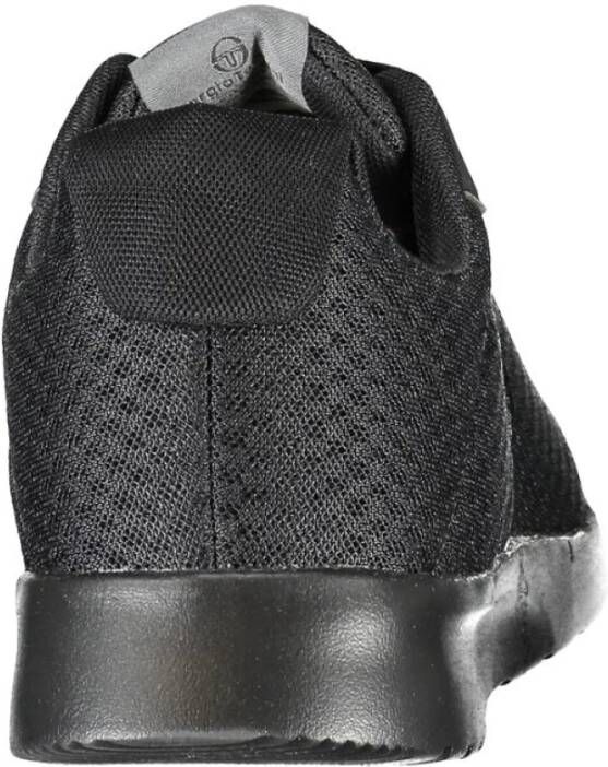 Sergio Tacchini Eenvoudige zwarte sneakers met geborduurd detail Black Heren