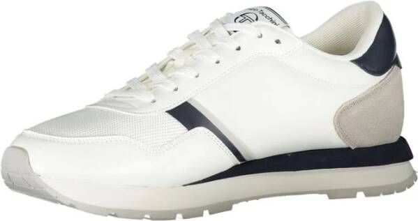 Sergio Tacchini Elegante Viareggio Sneakers met Borduurdetails White Heren