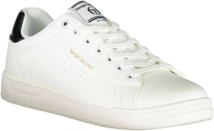 Sergio Tacchini Handtekening Sneakers Wit Contrast Details White Heren