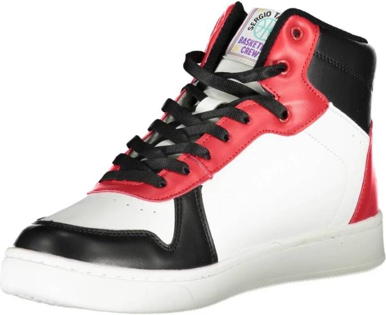 Sergio Tacchini Sportieve Hoge Sneakers Wit Multicolor Heren