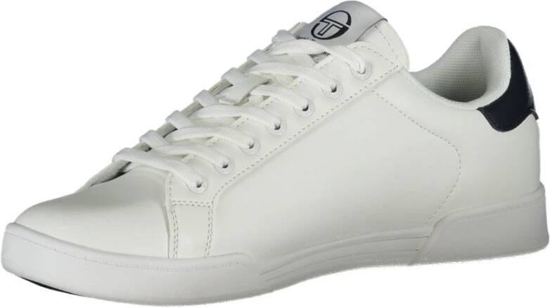 Sergio Tacchini Sportieve Vetersneakers Wit Geborduurd Logo White Heren