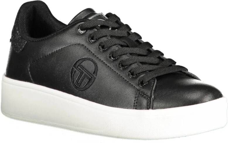 Sergio Tacchini Stijlvolle Geborduurde Sportschoenen Black Dames