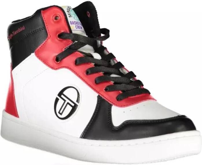 Sergio Tacchini Witte High-Top Sneakers met Elegante Details Multicolor Heren