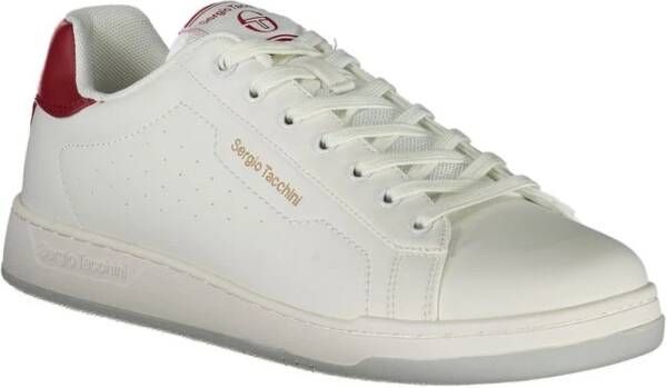 Sergio Tacchini Witte Sneakers met Contrastdetails White Heren