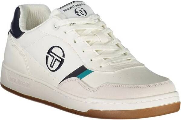 Sergio Tacchini Witte Sneakers met Contrasterend Borduursel White Heren