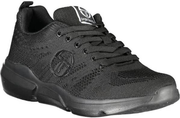 Sergio Tacchini Zwarte Veterschoenen met Contrastdetails Black Heren