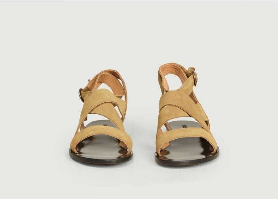 Sessun Flat Sandals Beige Dames