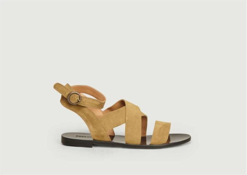 Sessun Flat Sandals Beige Dames