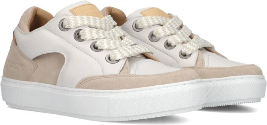 Shabbies Chunky Witte Leren Sneakers Multicolor Dames