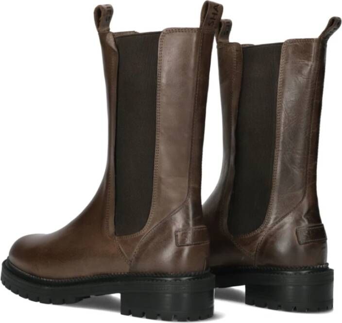 Shabbies Cognac Leren Chelsea Boots Tirza Shelly Brown Dames