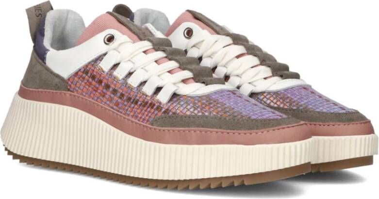 Shabbies Paarse Hoge Sneakers Chavi Mireille Multicolor Dames