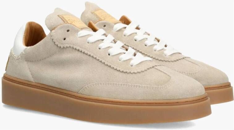 Shabbies Suede Sneakers Bossa Nuovo Style Beige Dames