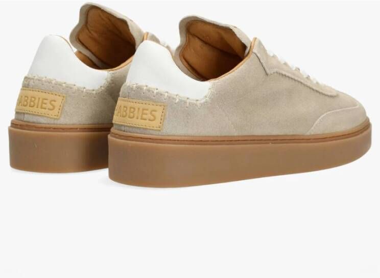 Shabbies Suede Sneakers Bossa Nuovo Style Beige Dames