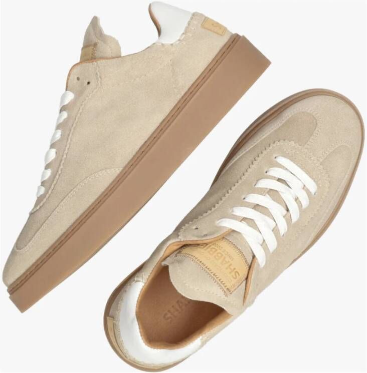 Shabbies Suede Sneakers Bossa Nuovo Style Beige Dames