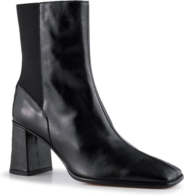 Shoe the Bear Agata chelsea boot leer Black Dames