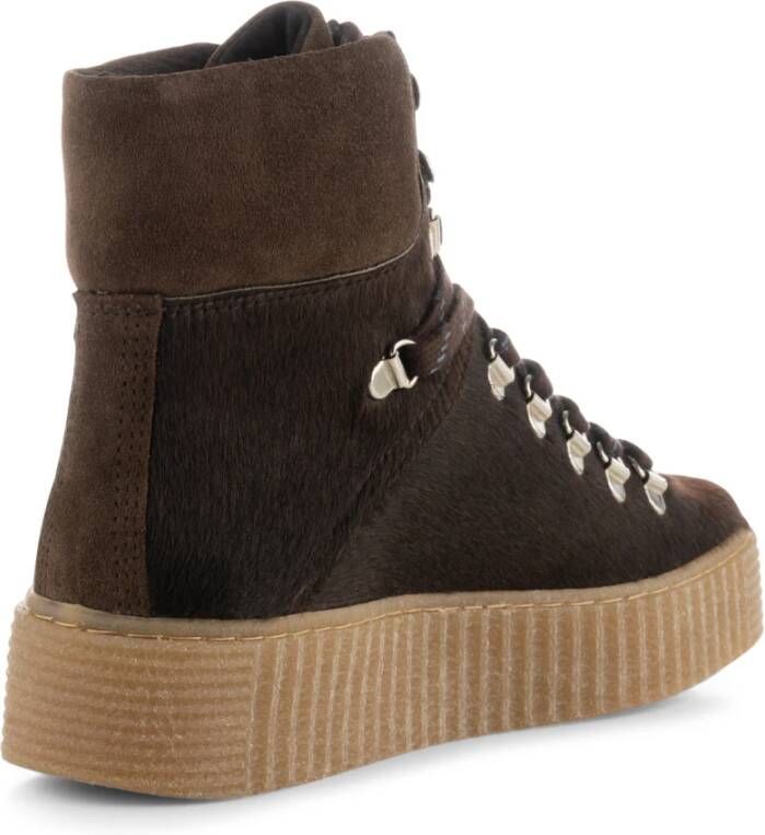 Shoe the Bear Agda Boots Suede Brown Pony Bruin Dames