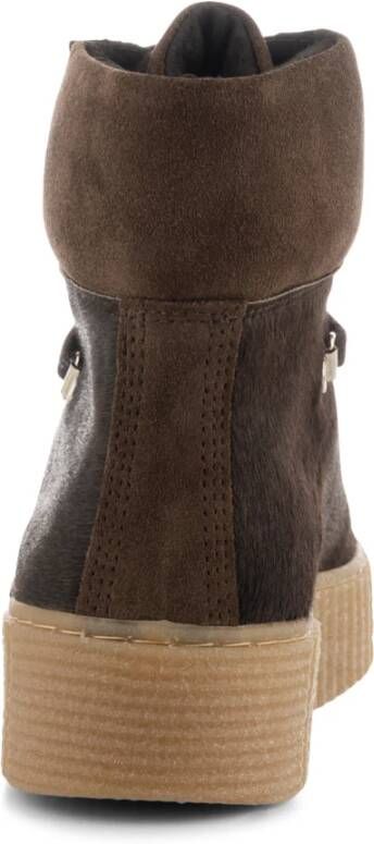 Shoe the Bear Agda Boots Suede Brown Pony Bruin Dames