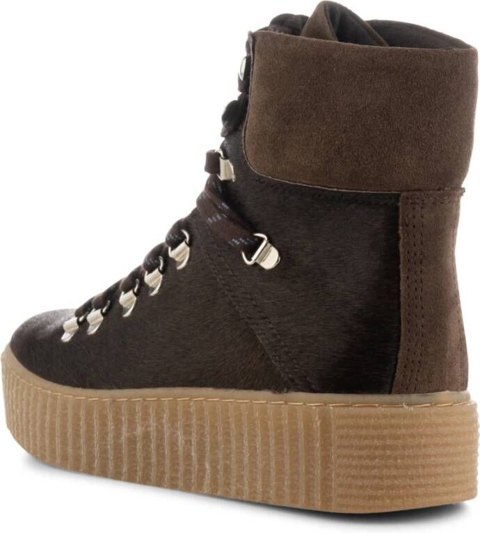 Shoe the Bear Agda Suède Veterschoen Brown Dames