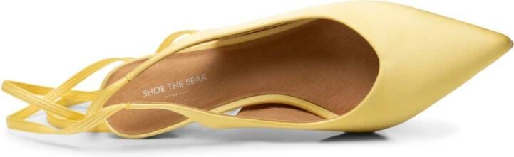 Shoe the Bear Amia strik pomp satijn Butter Satin Yellow Dames