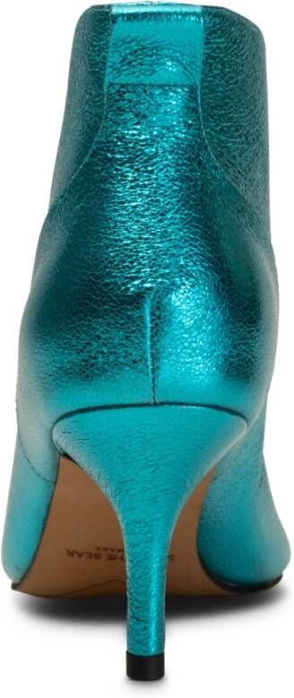 Shoe the Bear Turquoise Metallic Valentine Leren Hak Blauw Dames