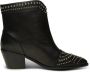 Shoe the Bear Annika Western Stud Leren Laarzen Zwart Black Dames - Thumbnail 5