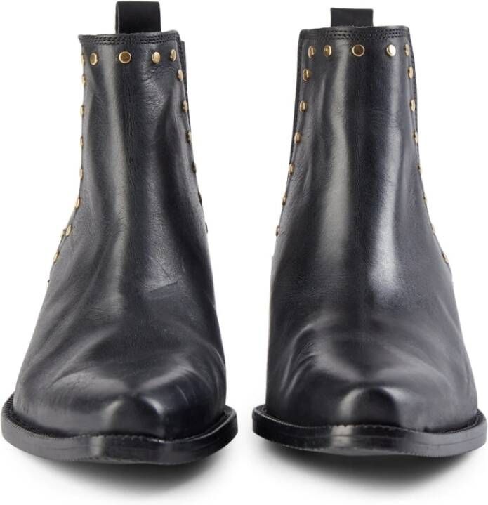 Shoe the Bear Arietta Studs Leren Chelsea Boot Zwart Black Dames