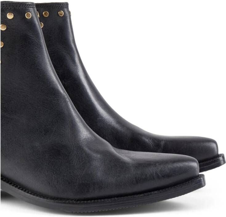 Shoe the Bear Arietta Studs Leren Chelsea Boot Zwart Black Dames