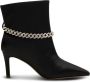 Shoe the Bear Harper Chain Bootie Satin Zwart Black Dames - Thumbnail 4