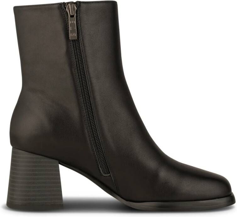 Shoe the Bear Elegante Leren Bootie met Rits Black Dames